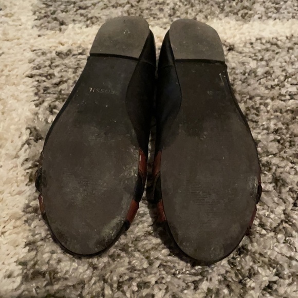 Fossil two-tones flats with buckle - Picture 4 of 4